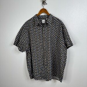 ROWM Men's Button Down Short‎ Sleeve Shirt Size 3XB